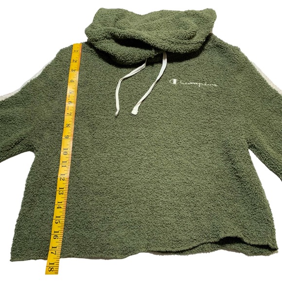 Champion Olive Green and Cream Women's Sweater - Picture 3 of 9